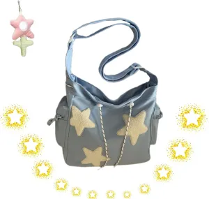 Solarix Crossbody Bag, Solarix Bag, Kawaii Zipper Messenger Bag Corduroy Tote Bag Y2k Star Tote Hobo Bag