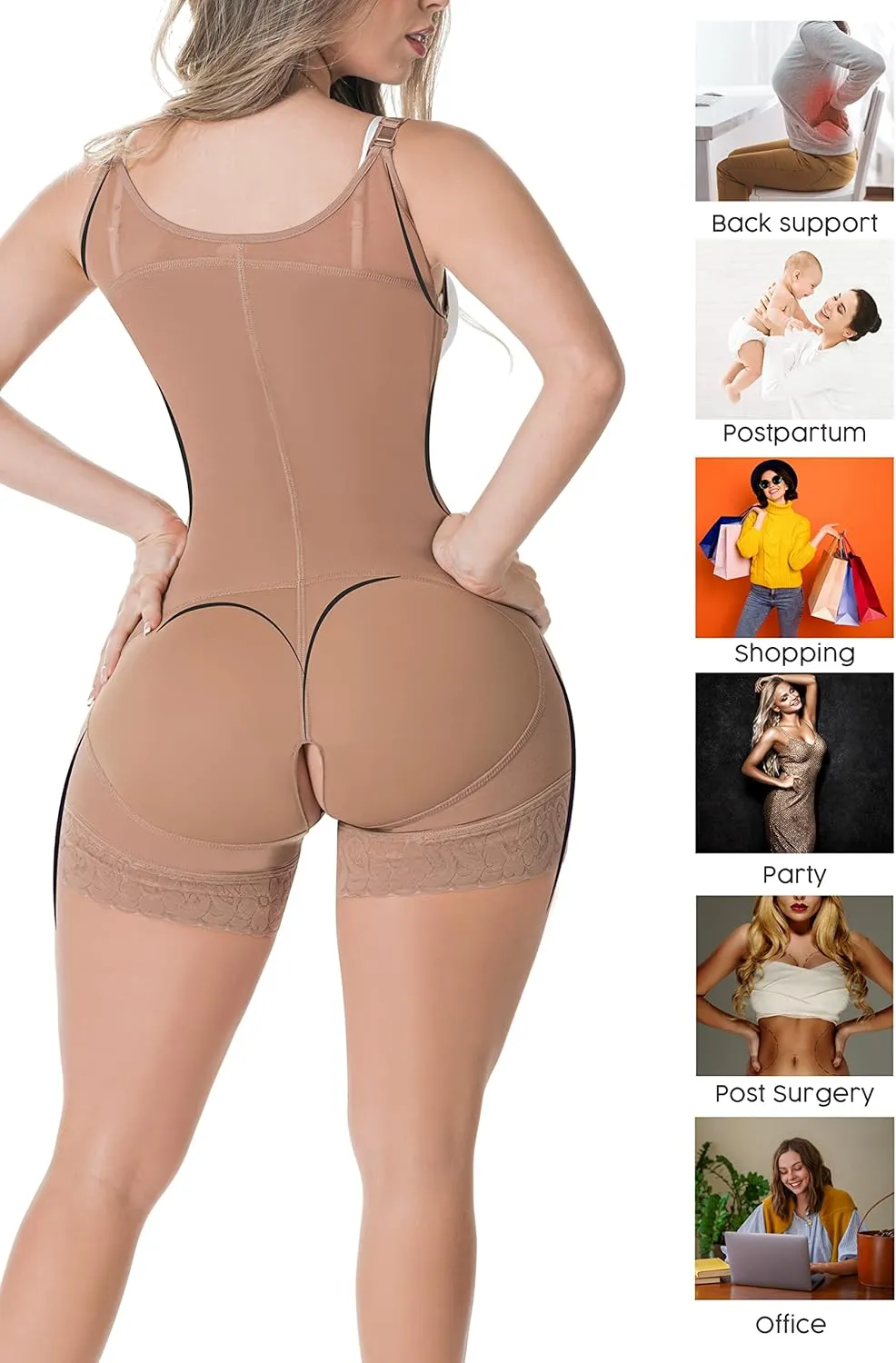 Sonryse Fajas Colombianas Postparto Cesarea Postpartum Girdle Underwear for Women High Compression Stage 2 Faja