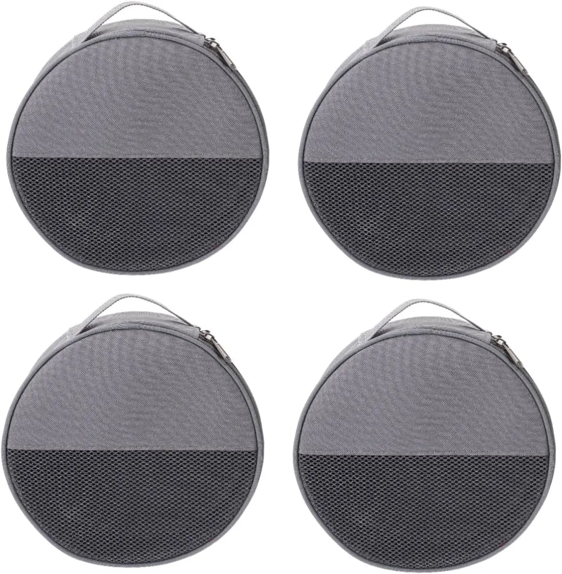 Sosoport Outdoor Tableware Bag Canvas Bag Picnic Tableware Bag Round Plate Bag Camping Bags Camping Storage