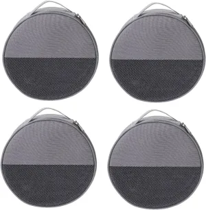 Sosoport Outdoor Tableware Bag Canvas Bag Picnic Tableware Bag Round Plate Bag Camping Bags Camping Storage