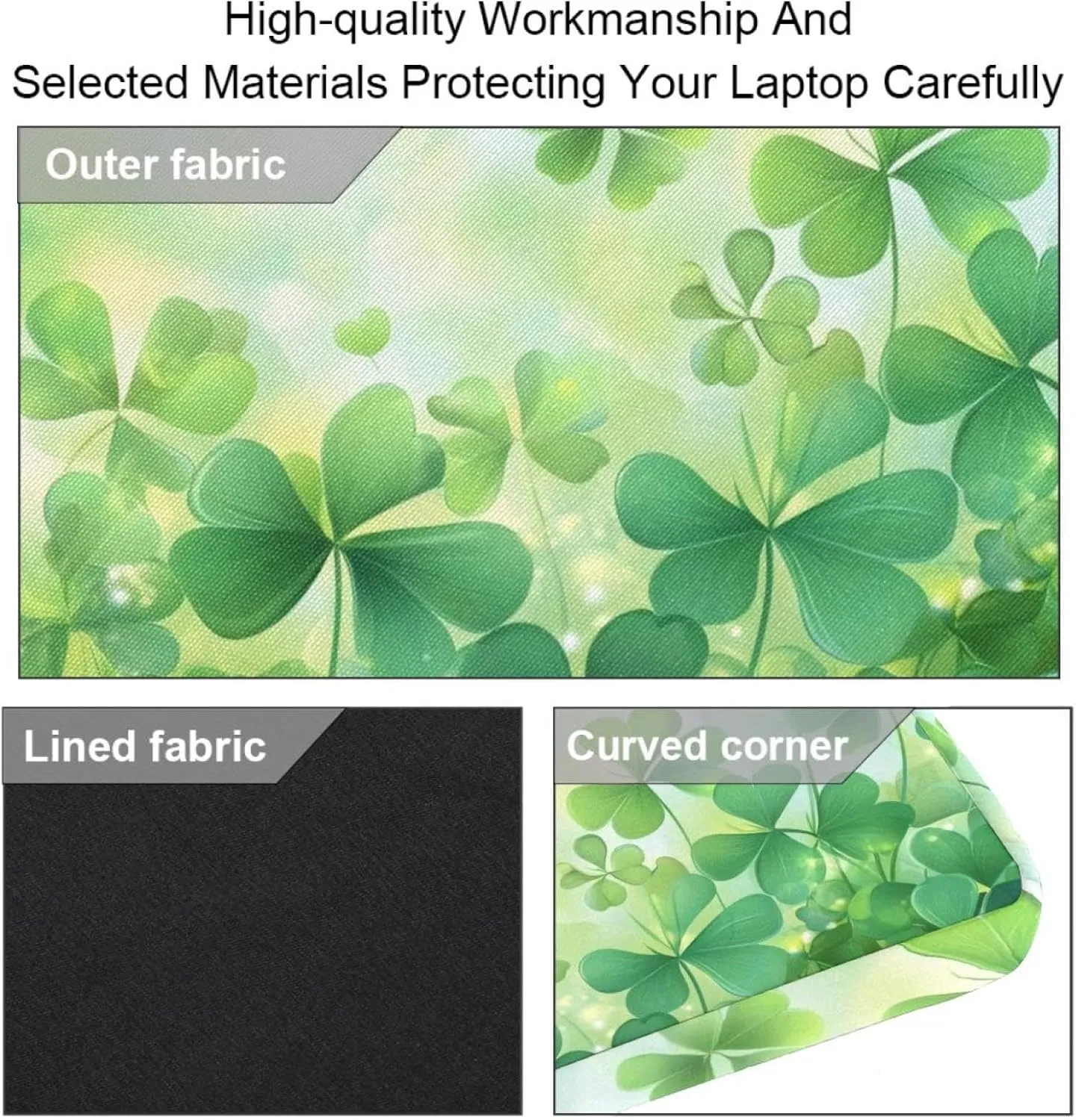 Spring Pattern with Twigs and Moon Laptop Shoulder Bag Slim Computer Briefcase Laptop Sleeve Messenger Case