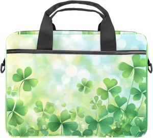 Spring Pattern with Twigs and Moon Laptop Shoulder Bag Slim Computer Briefcase Laptop Sleeve Messenger Case