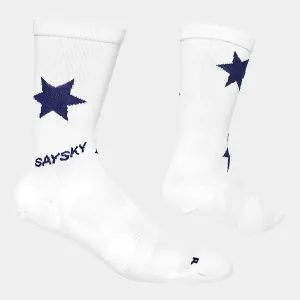 Star Combat Socks | Blue/White