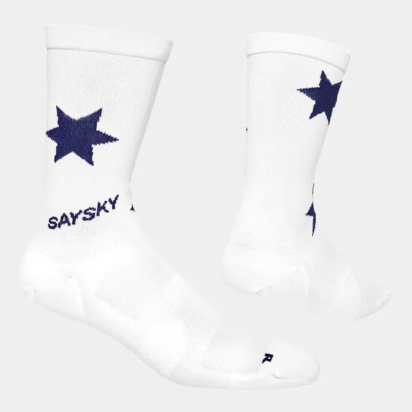 Star Combat Socks | Blue/White