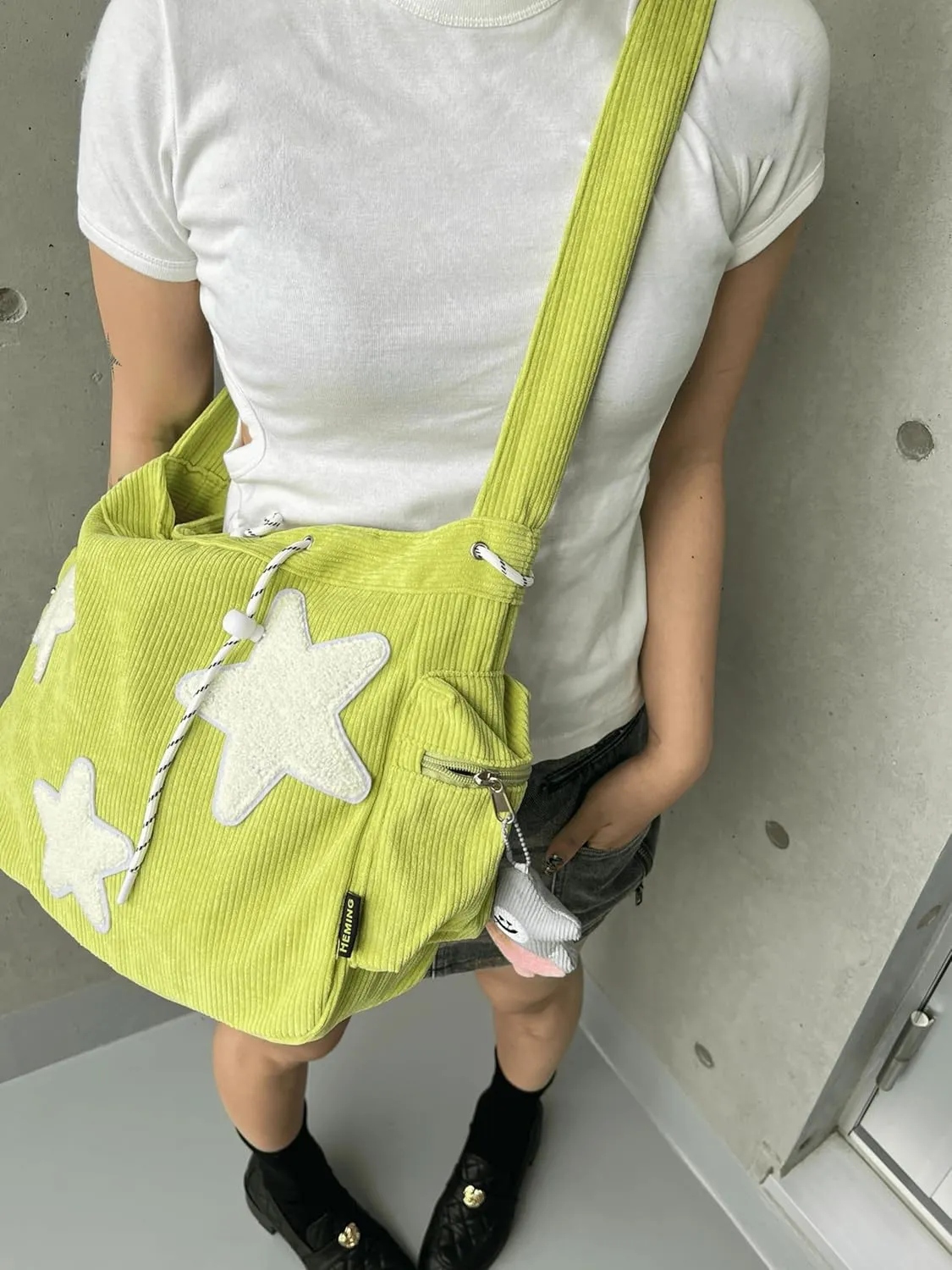 Star Tote Hobo Bag Women Aesthetic Messenger Cute Bag Handbag Large Capacity Tote Shoulder Bag Casual Crossbody