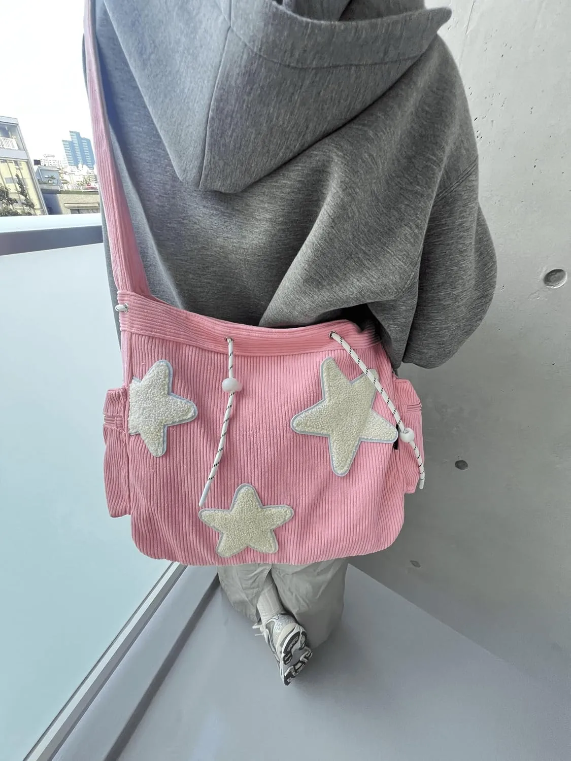Star Tote Hobo Bag Women Aesthetic Messenger Cute Bag Handbag Large Capacity Tote Shoulder Bag Casual Crossbody