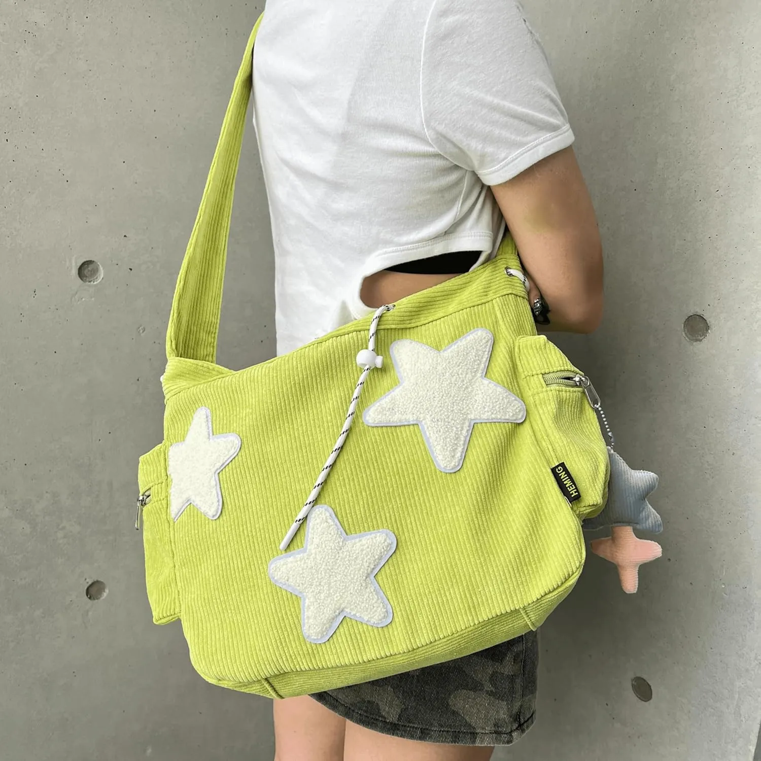 Star Tote Hobo Bag Women Aesthetic Messenger Cute Bag Handbag Large Capacity Tote Shoulder Bag Casual Crossbody