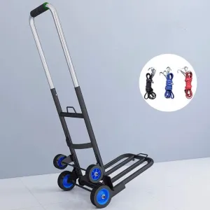 Steel Multi-Functional Hand Truck Trolley with Anti Puncture Solid Wheel and 130 kg Capacity Wheeled Shopping Bag for Sack Trolley (Style #5) (Style #2)