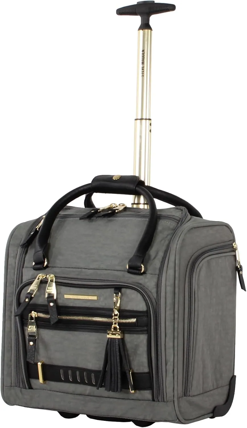 Steve Madden Women's Sports, Peek-a-Boo Grey, 15.0 x 14.0 9.0 inches