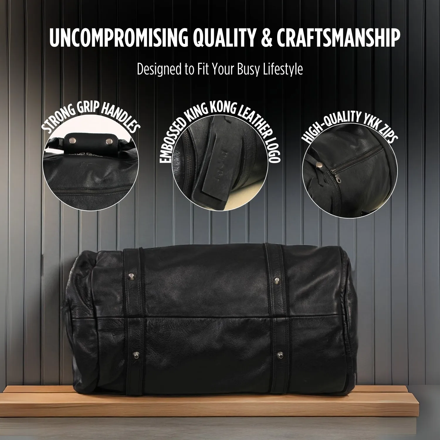 Stockman Weekender Sport Gym Duffel Bag with Waterproof Lining