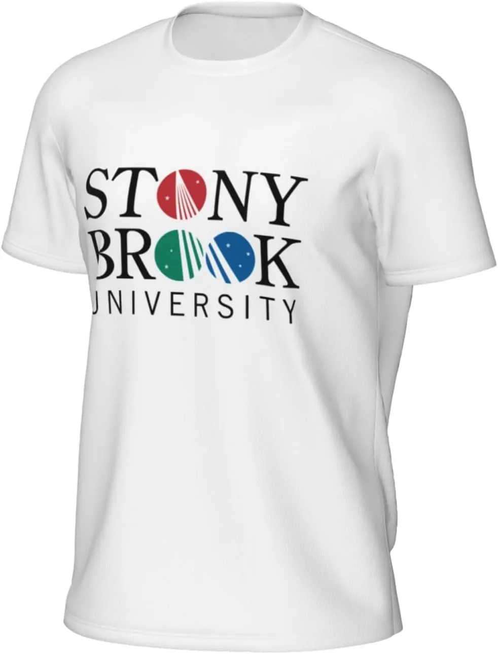 Stony Brook University Men's Short-Sleeved Round Neck Mesh T-Shirt