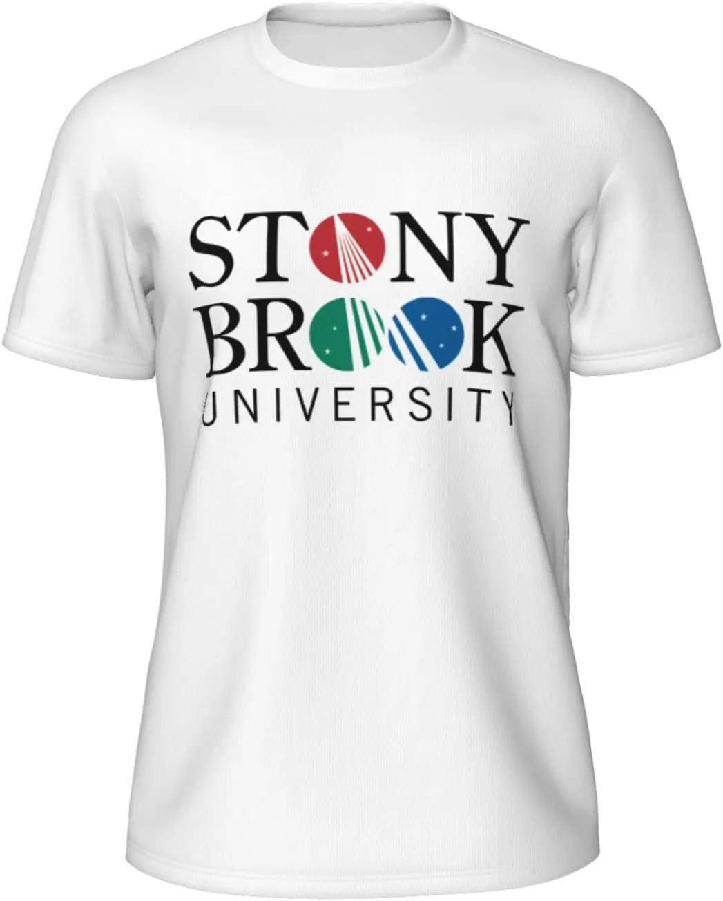 Stony Brook University Men's Short-Sleeved Round Neck Mesh T-Shirt