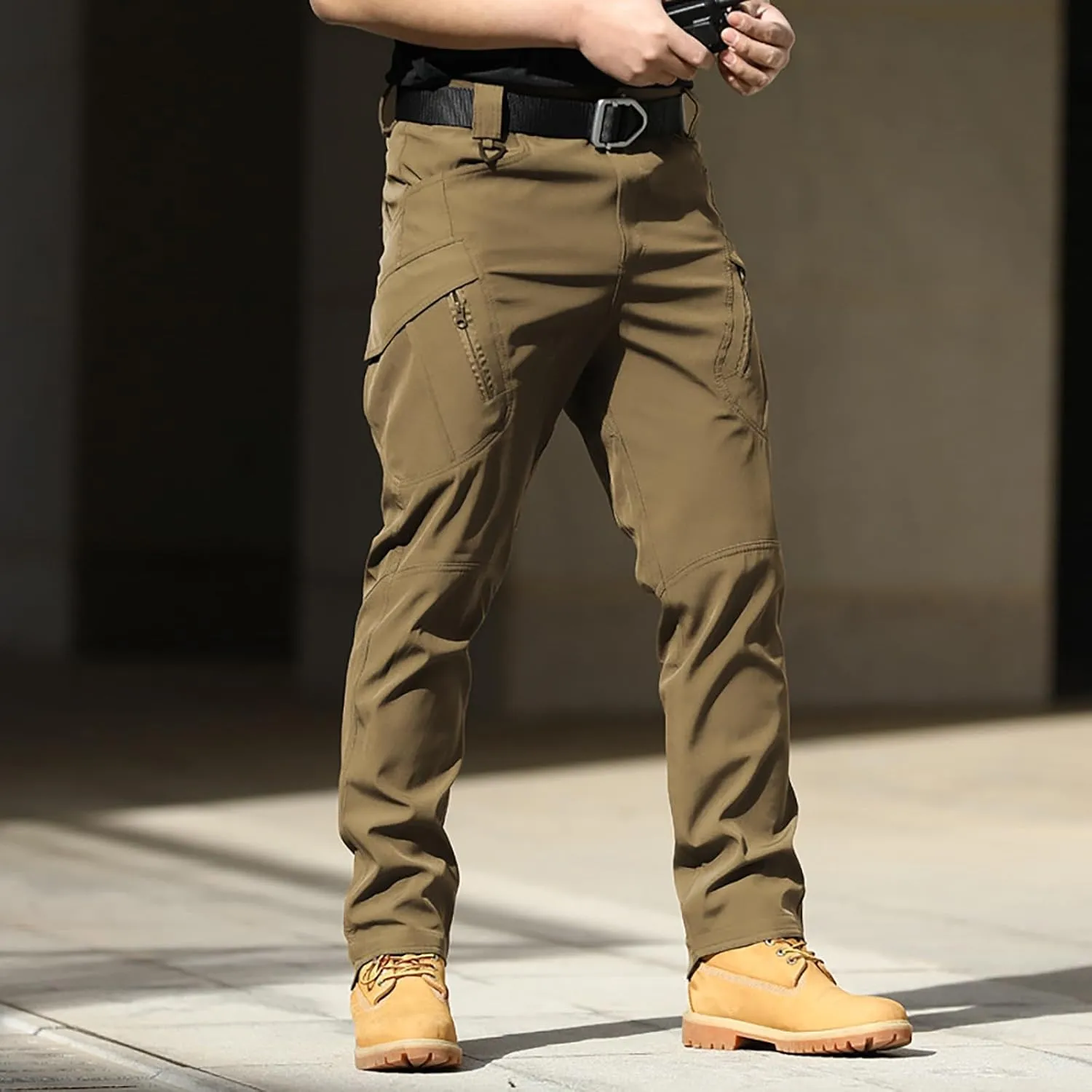 Stretch Tactical Pants for Men Water Resistant Ripstop Cargo Pants Outdoor Lightweight Work