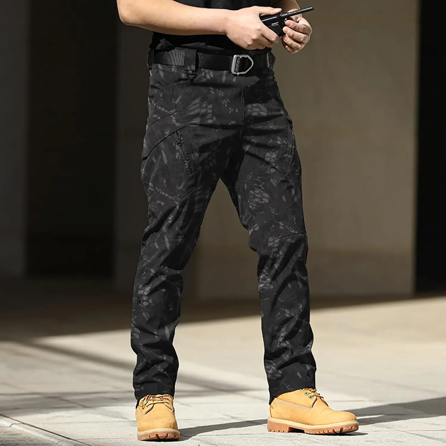 Stretch Tactical Pants for Men Water Resistant Ripstop Cargo Pants Outdoor Lightweight Work