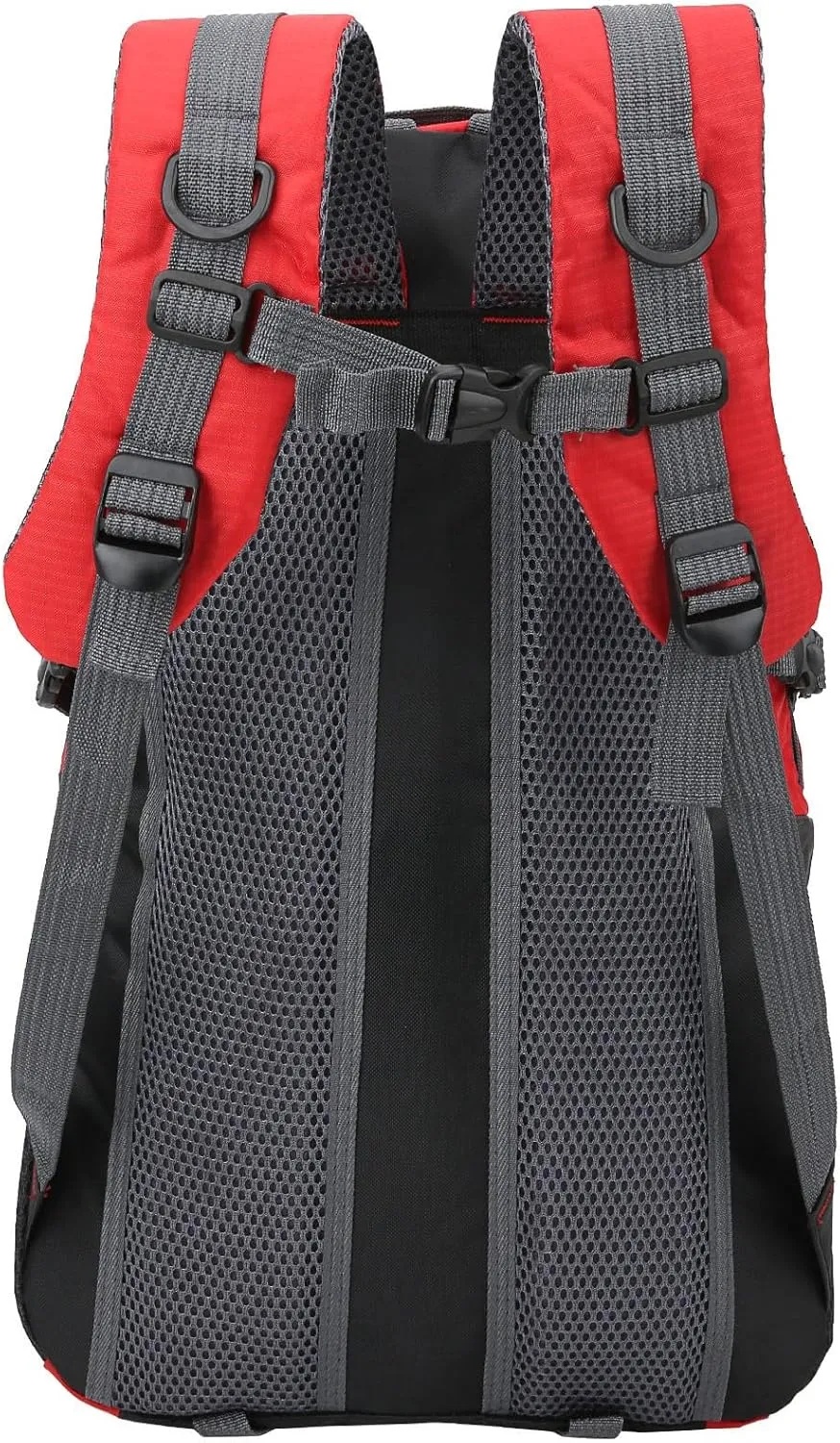 SUNGOOYUE 40L Nylon Backpack for Climbing Camping Hiking Traveling (red)