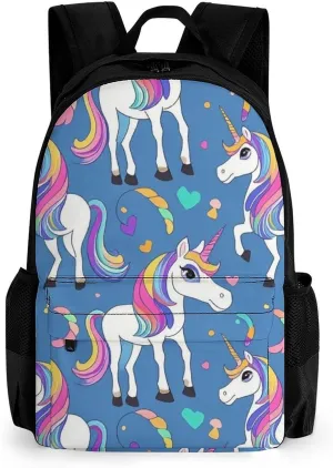 Supdreamc Lightweight Backpack for Gym Travel Bicycle - Big Capacity Multipurpose Anti-Theft Carry On Bag, Magic Unicorn Art Travel Hiking Bag & Day Pack