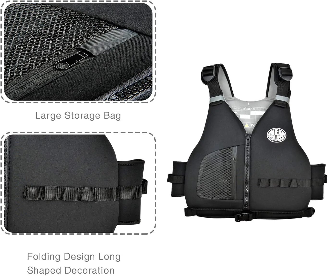 Swim Vest with Adjustable Safety Straps for Adults