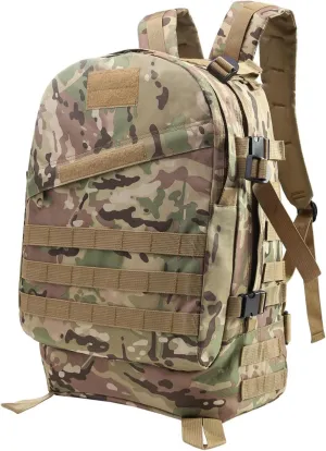 Tactical Backpack for Men, Large Military Tactical Backpack, Durable Military Moll Backpack, 3 Day Assault Pack with Molle System, Lightweight Tactical Bag For Traveling Camping Hiking, 40L CP