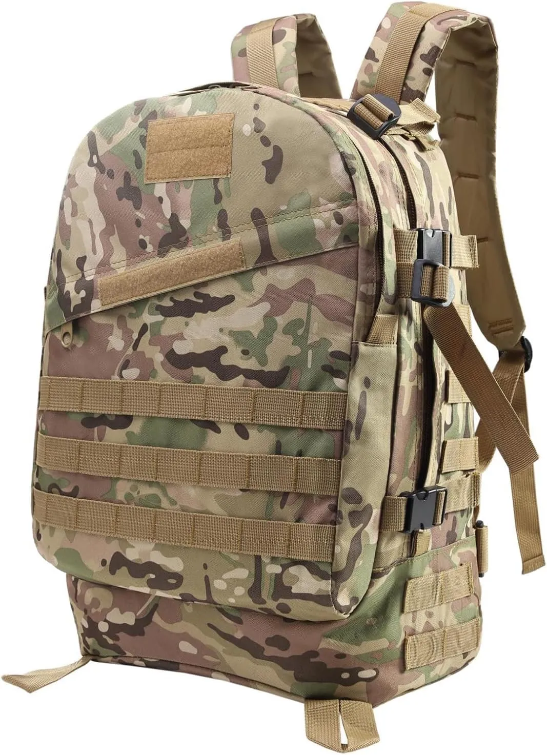 Tactical Backpack for Men, Large Military Tactical Backpack, Durable Military Moll Backpack, 3 Day Assault Pack with Molle System, Lightweight Tactical Bag For Traveling Camping Hiking, 40L CP