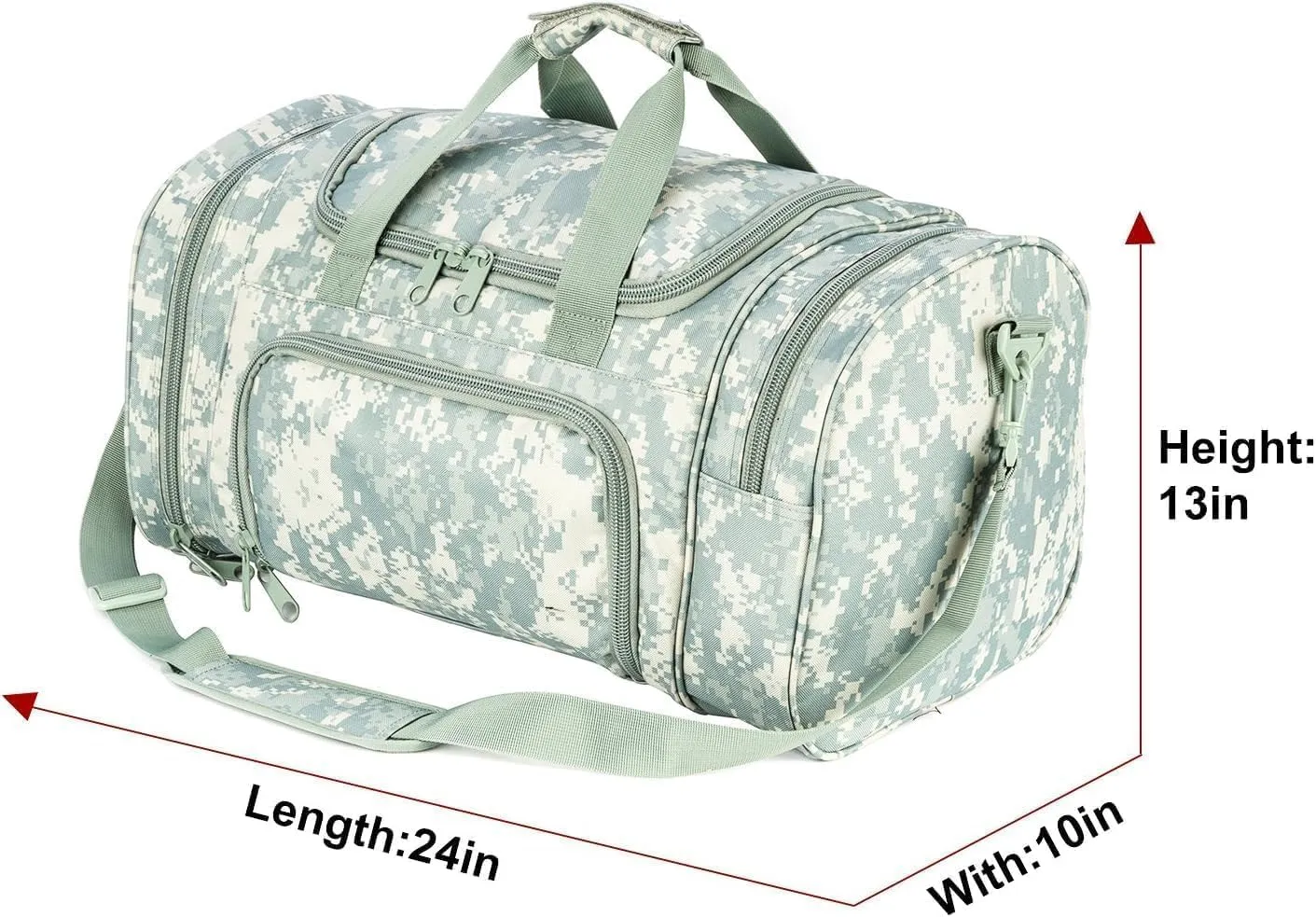 Tactical Travel Duffle Bag with Shoes Compartment Weekender Bags Carry On Overnight Bag For Men and Women Gym Sports Tote Pocket