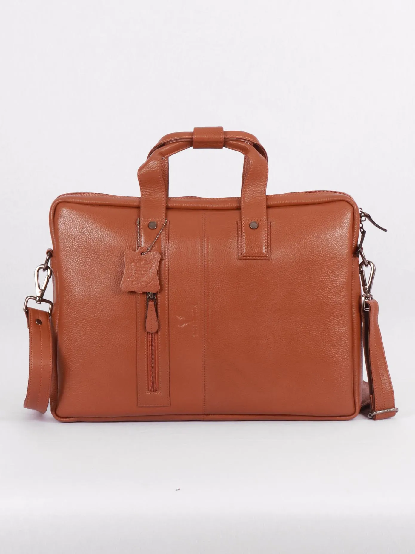 TAN & BROWN LAPTOP BAG