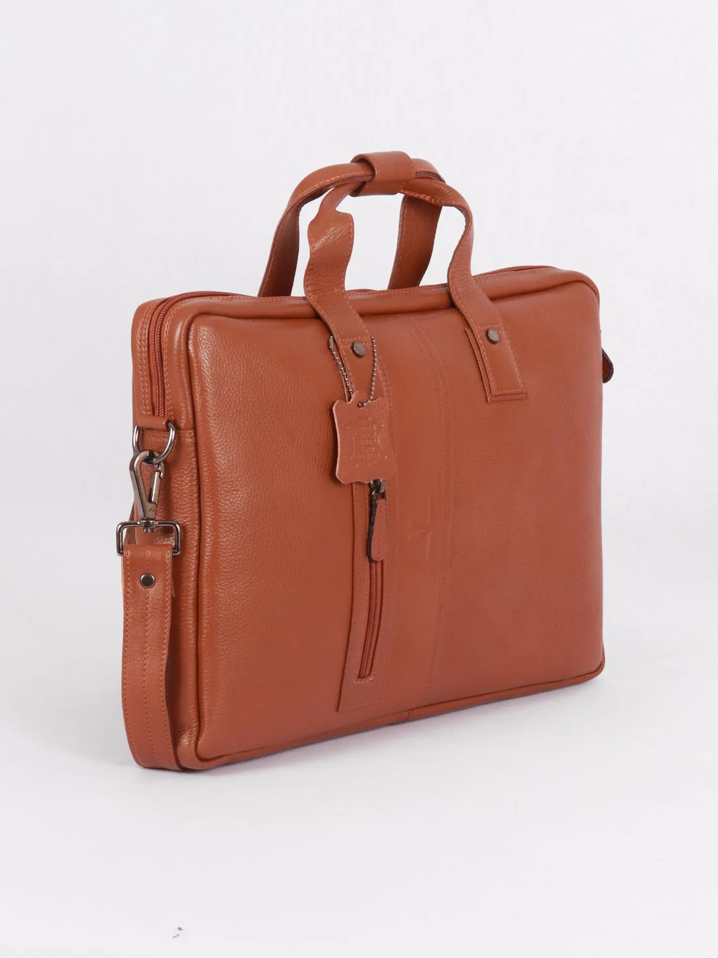 TAN & BROWN LAPTOP BAG