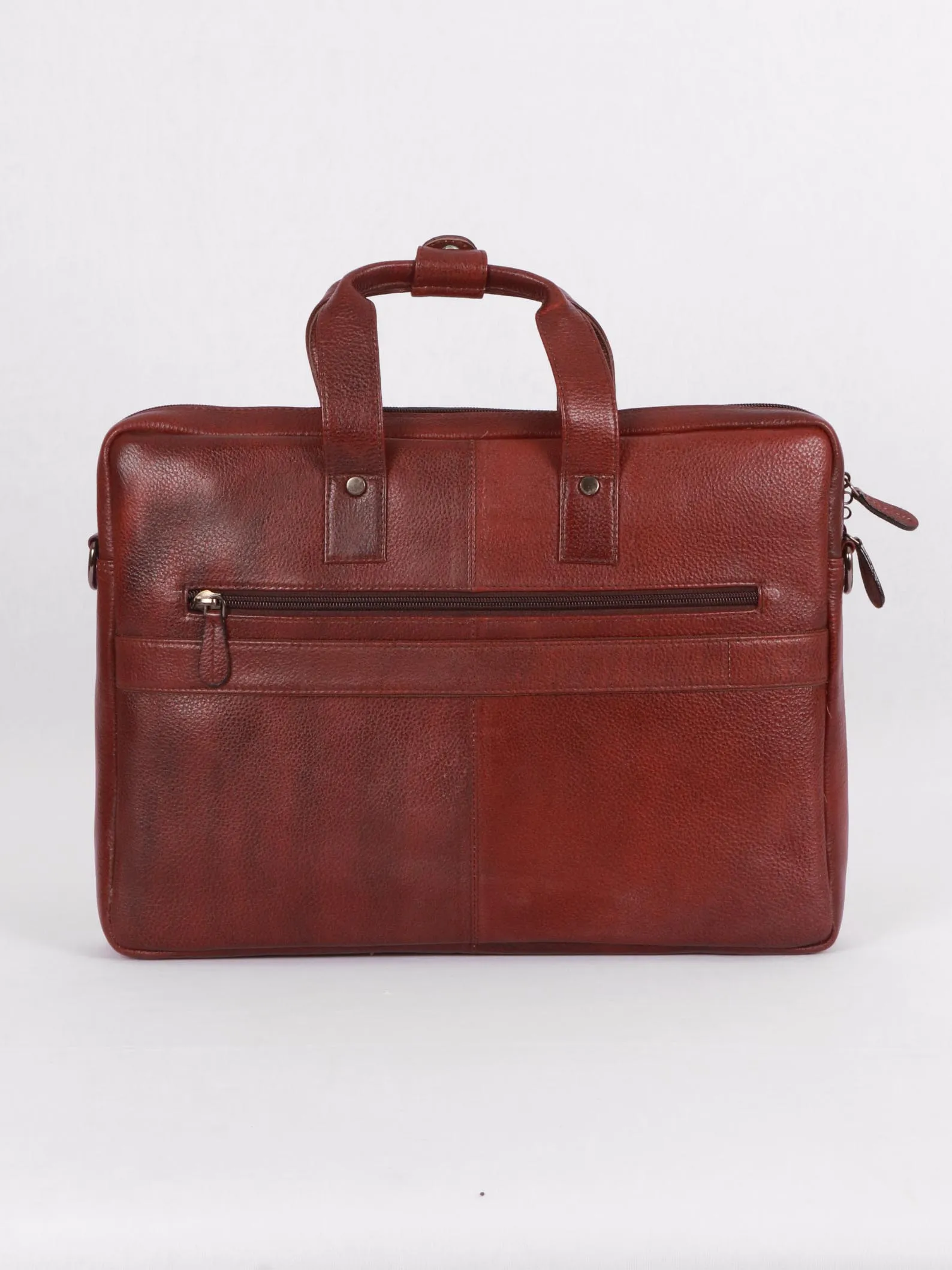 TAN & BROWN LAPTOP BAG
