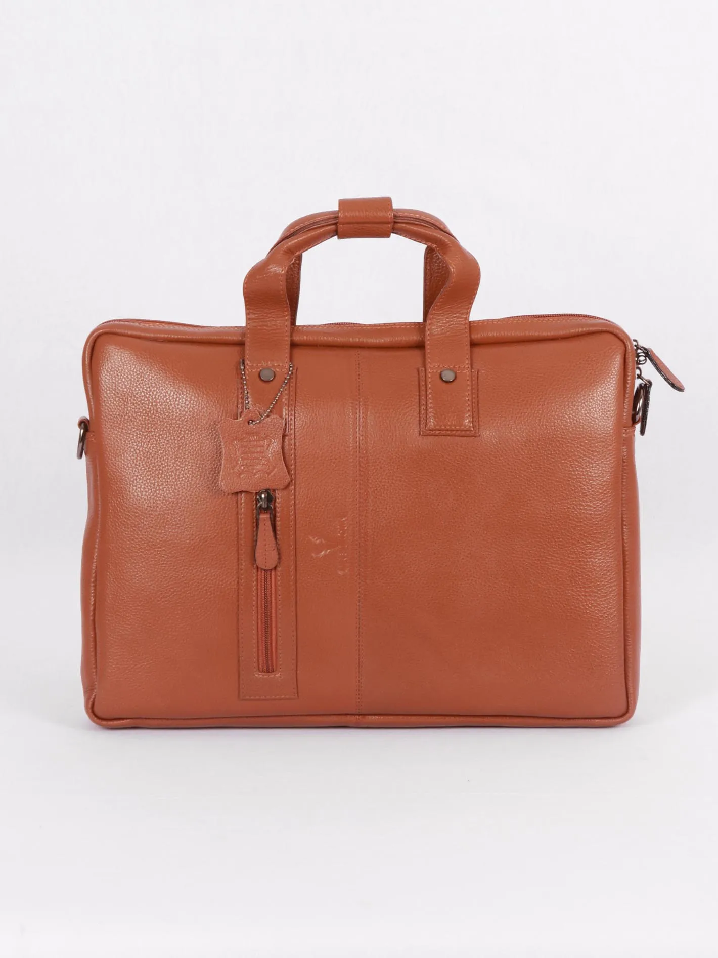 TAN & BROWN LAPTOP BAG