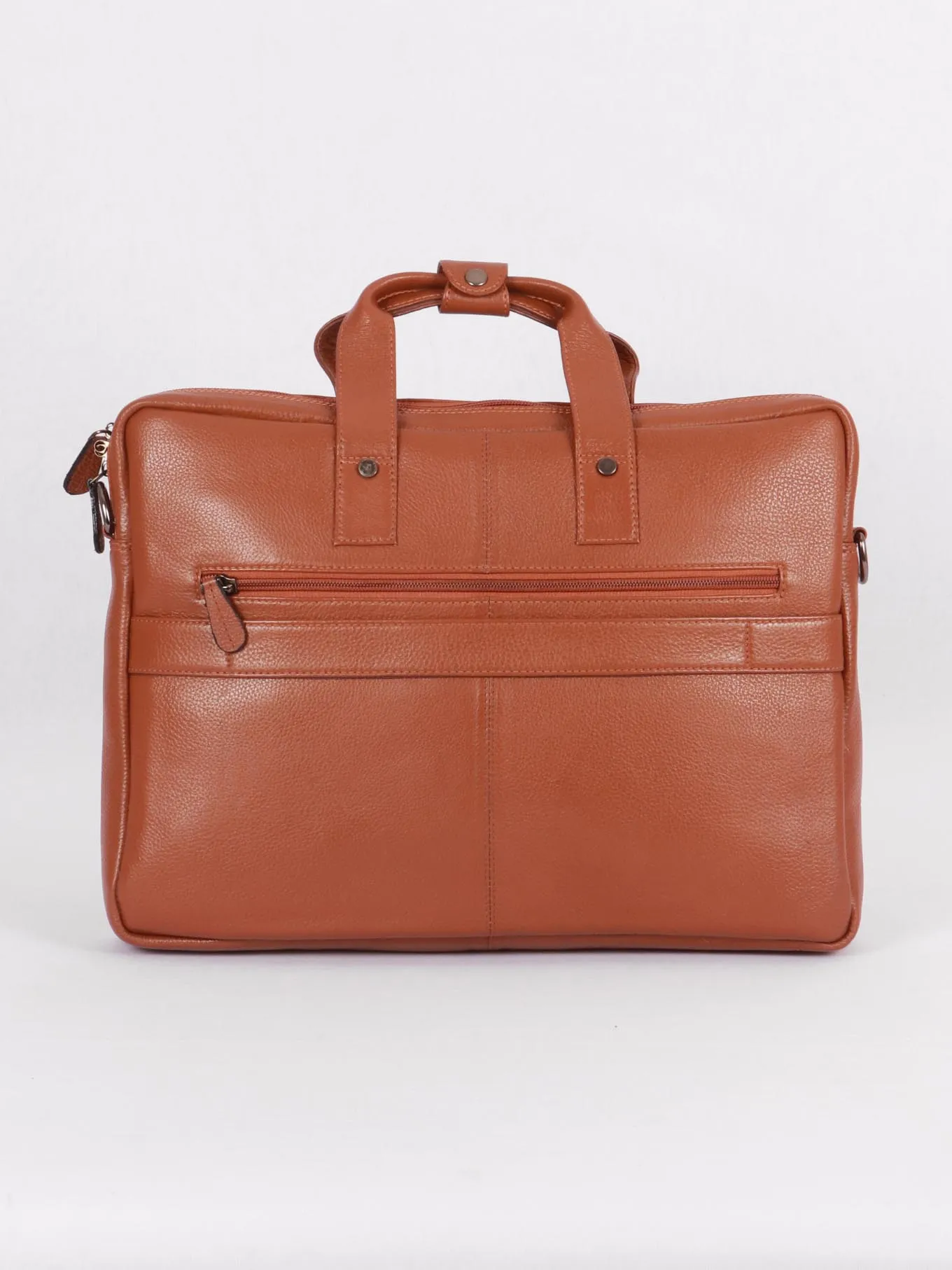 TAN & BROWN LAPTOP BAG