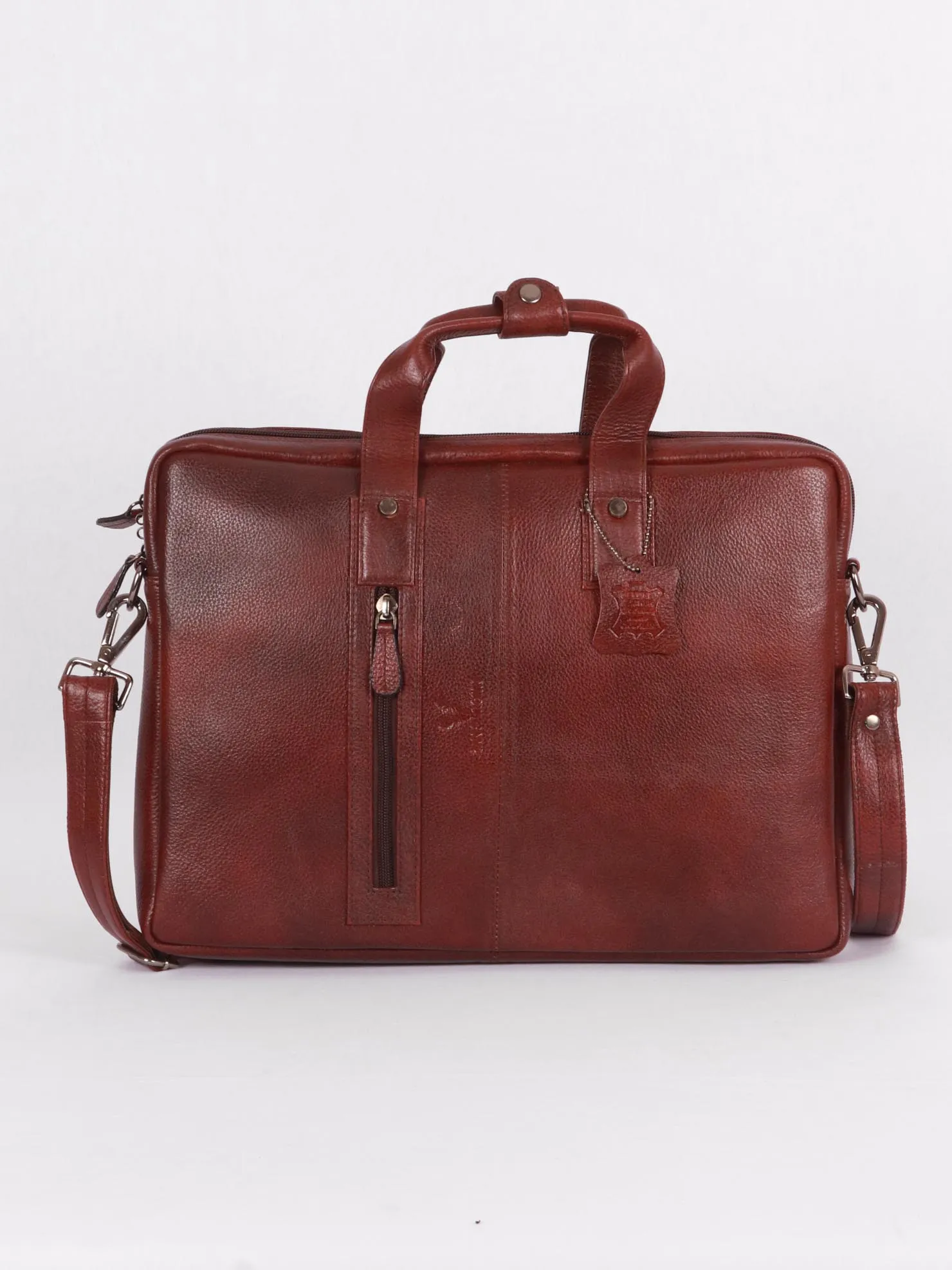 TAN & BROWN LAPTOP BAG