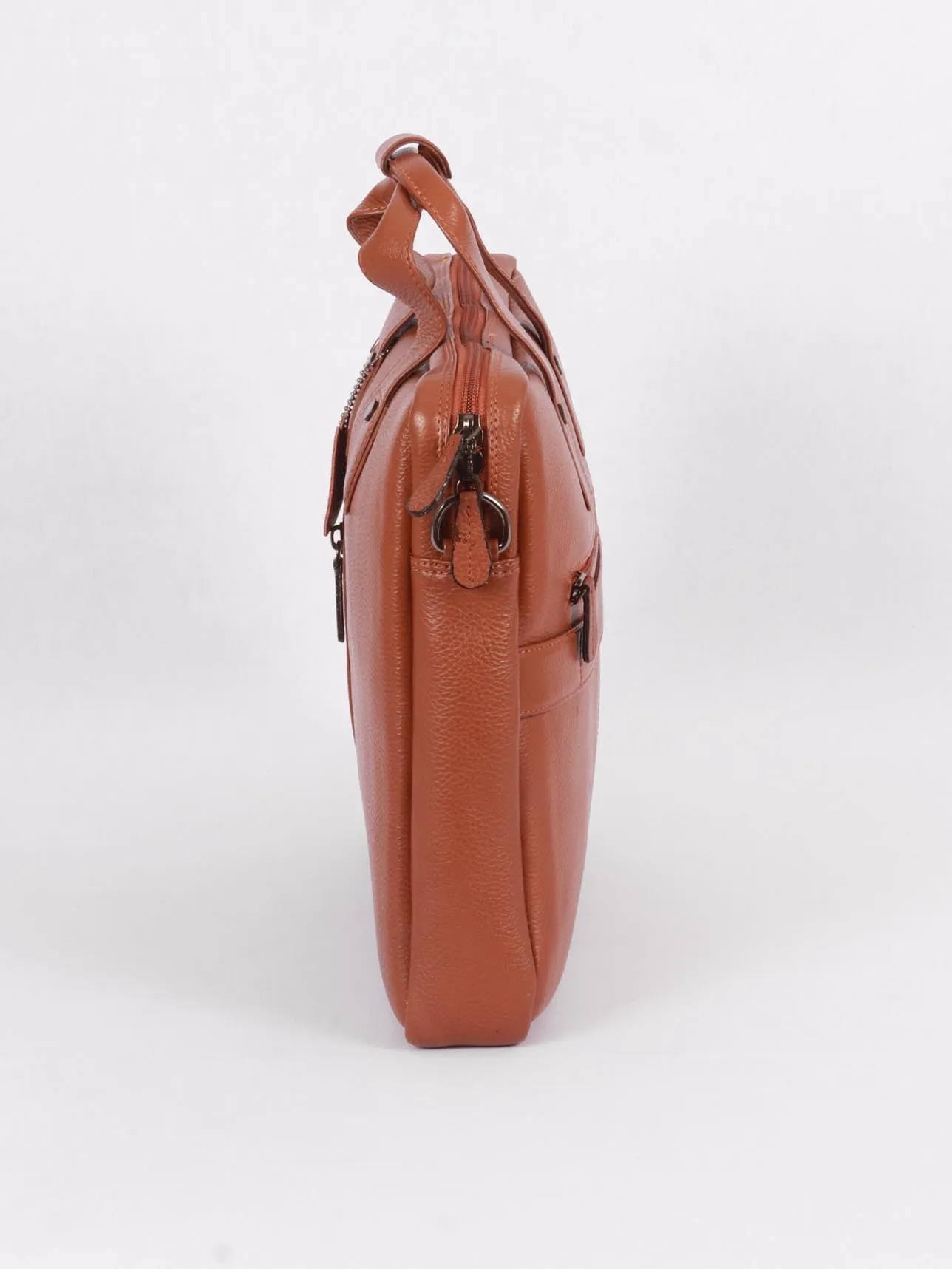 TAN & BROWN LAPTOP BAG