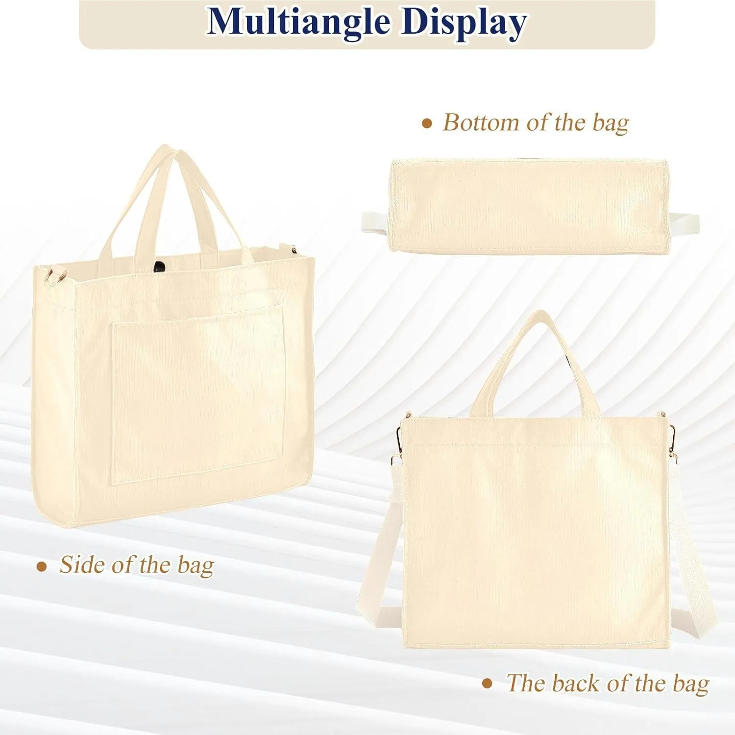 Tangerine Hand Bags for Women, Corduroy Tote Bag Shoulder Handbag Small Bag Hobo Bag Purse