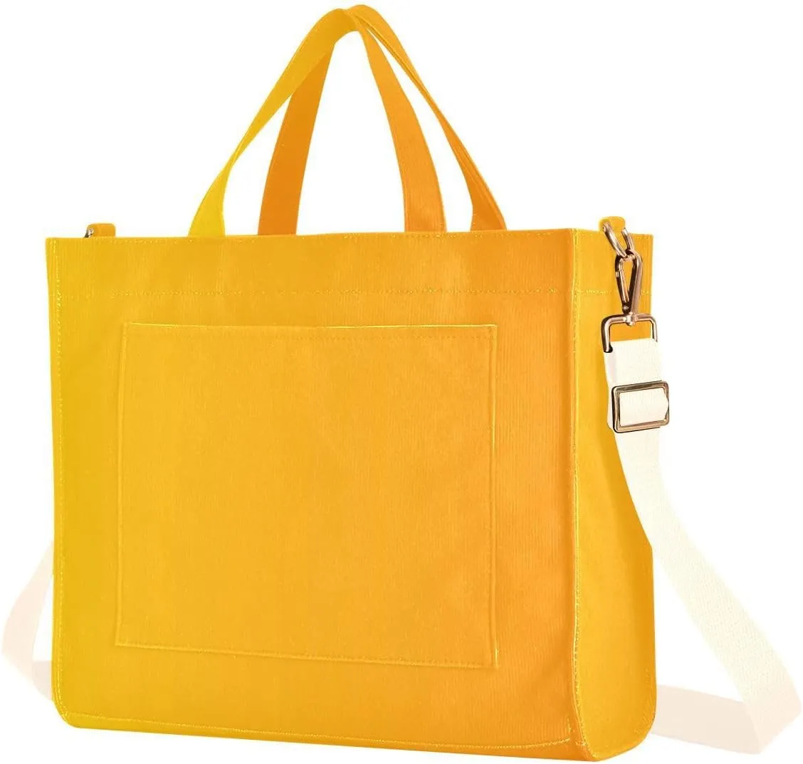 Tangerine Hand Bags for Women, Corduroy Tote Bag Shoulder Handbag Small Bag Hobo Bag Purse
