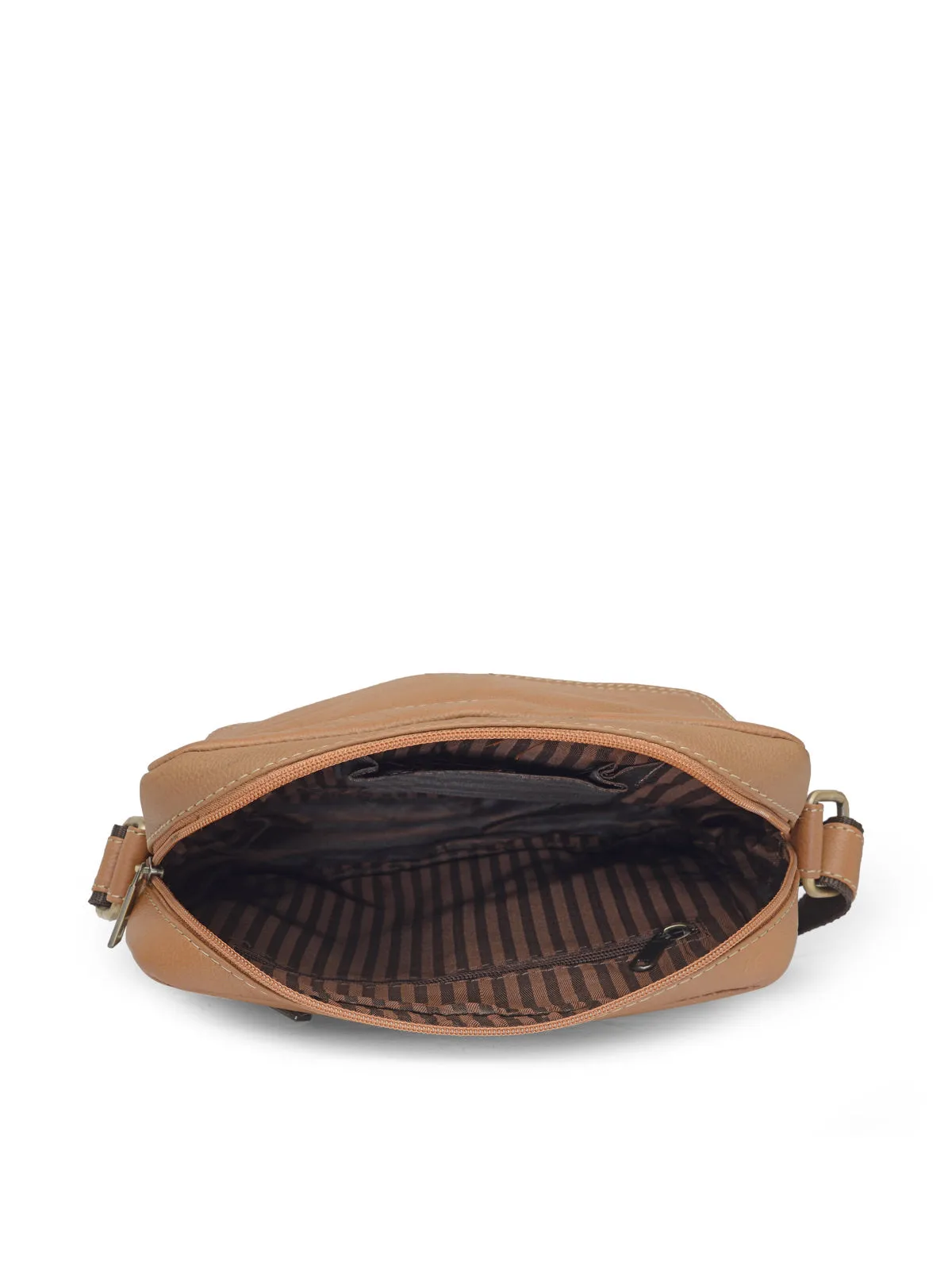 Teakwood Genuine Leather Mens Bag - Tan