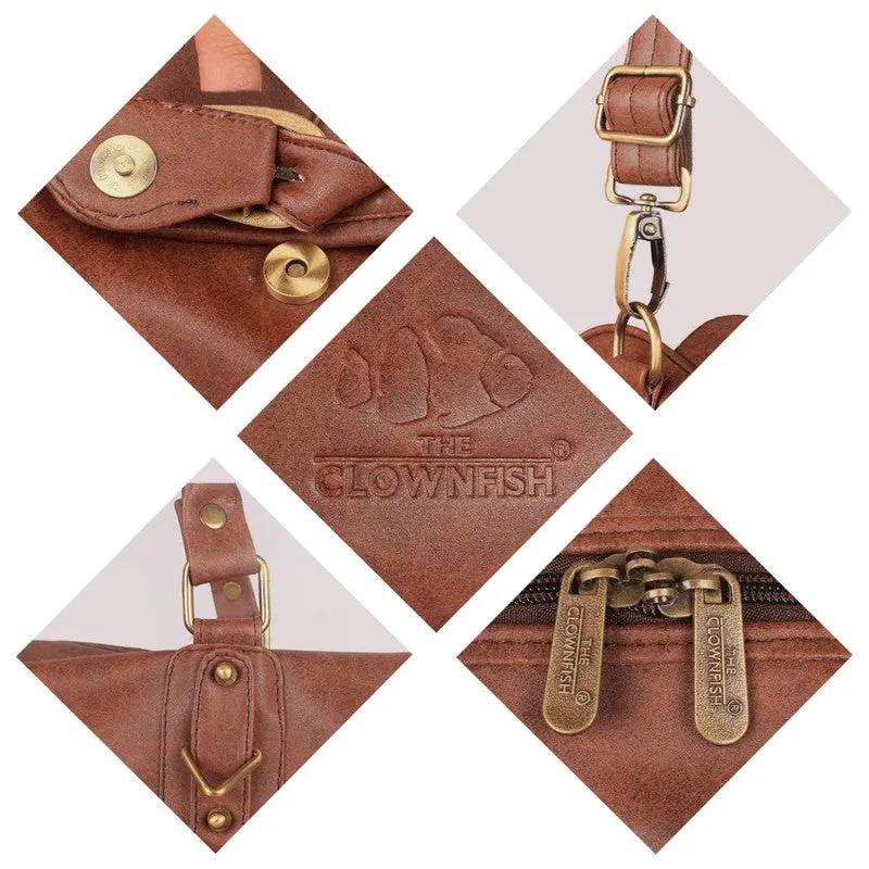 The Clownfish Paramount Duffle Trolley - Waterproof, Durable | 44L | Gingerbread Color