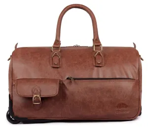 The Clownfish Paramount Duffle Trolley - Waterproof, Durable | 44L | Gingerbread Color