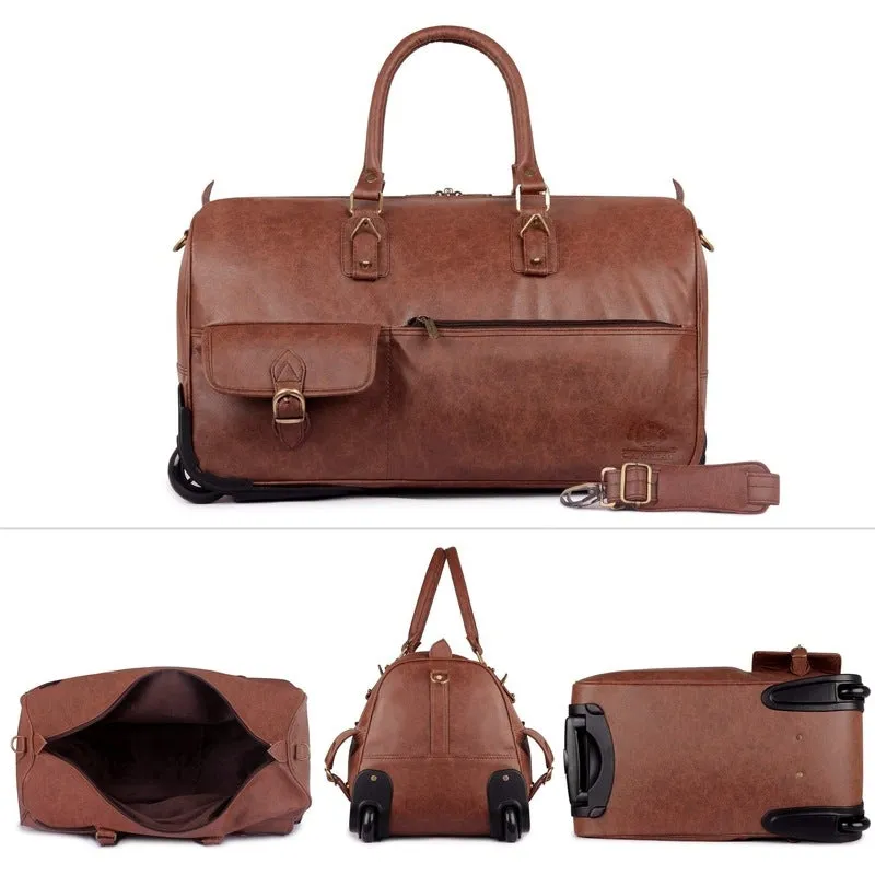 The Clownfish Paramount Duffle Trolley - Waterproof, Durable | 44L | Gingerbread Color