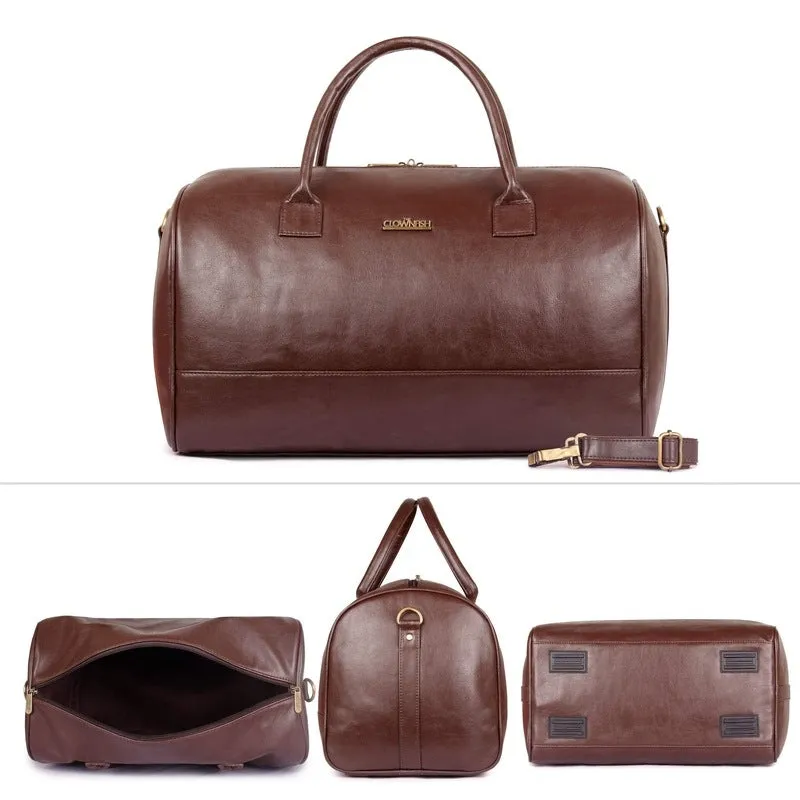The Clownfish Urion Series Duffel Bag - Waterproof, Spacious | 26L | Chocolate
