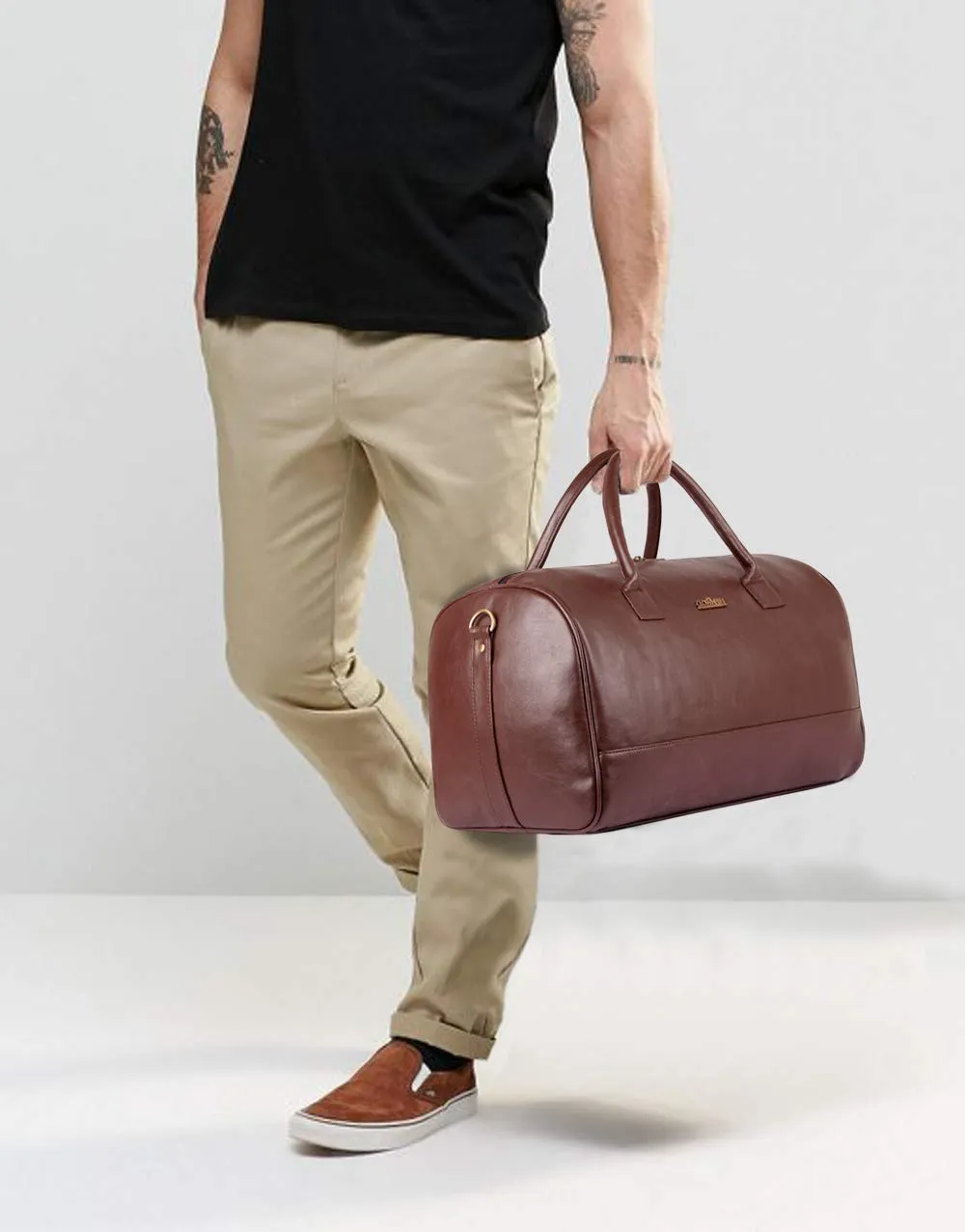 The Clownfish Urion Series Duffel Bag - Waterproof, Spacious | 26L | Chocolate