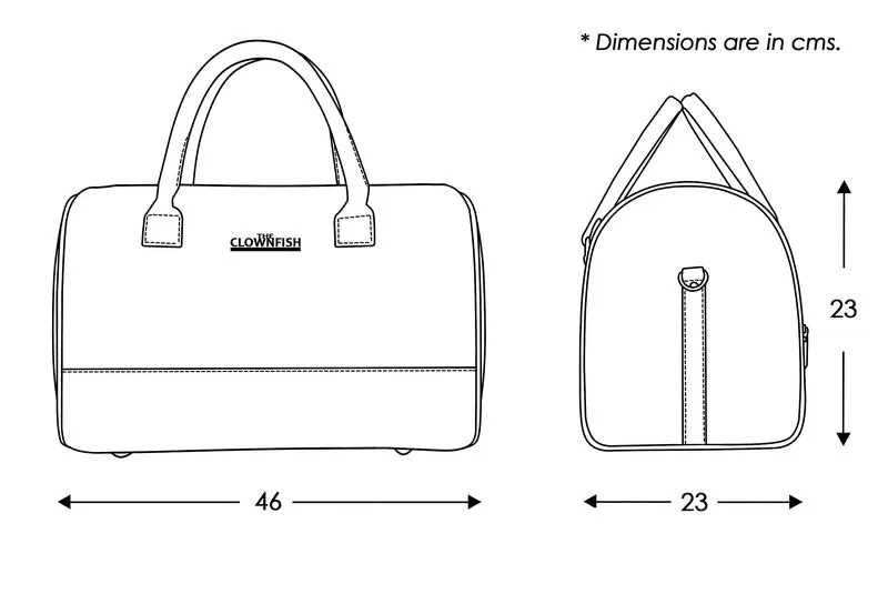 The Clownfish Urion Series Duffel Bag - Waterproof, Spacious | 26L | Chocolate