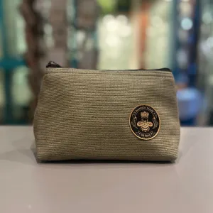 The Khaki Small Toiletry   Makeup Bag