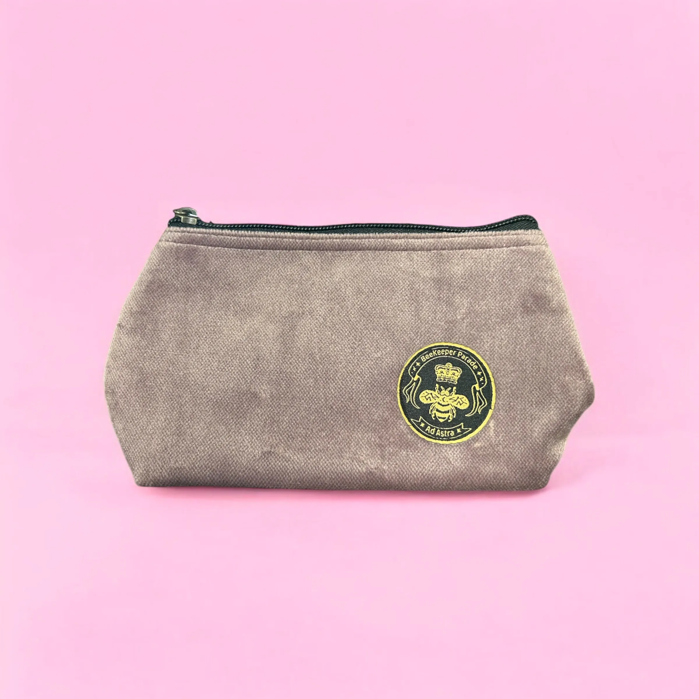 The Lilac Velvet Small Toiletry   Makeup Bag