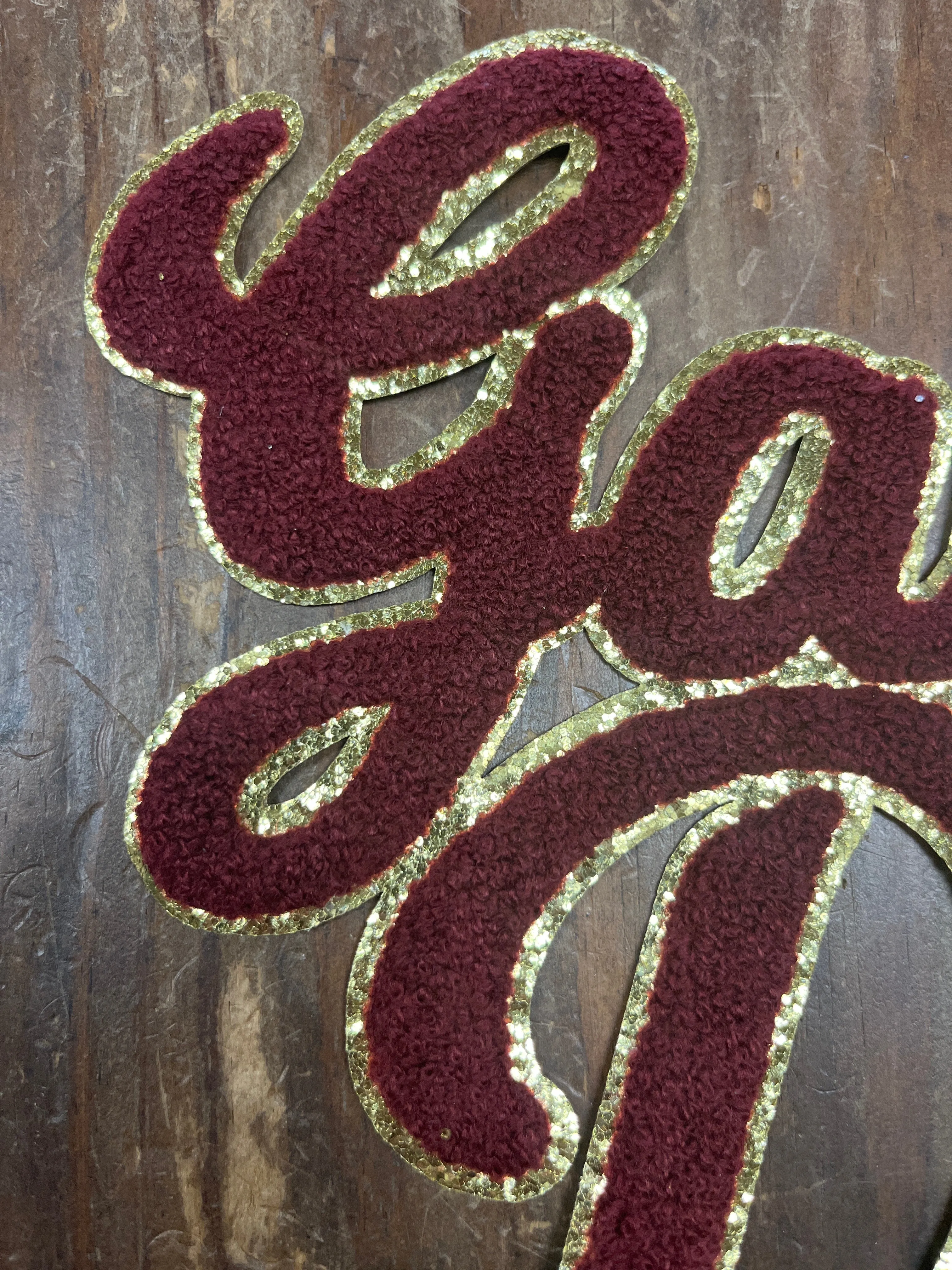 The Maroon Game Day Chenille Embroidery Patch