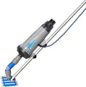 The VacDaddy FAST & POWERFUL Handheld Portable Pool Vacuum NO BATTERY REQUIRED! Cleans pools faster & better. Heavy Duty Professional Power for Residential and Commercial Inground & Above Ground Pools