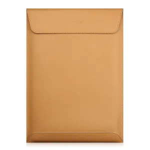The Vertical Message Leather Laptop Sleeve