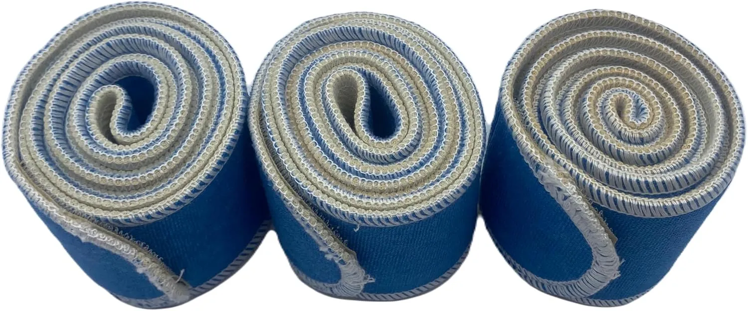 Therapeutic Treatment Wrap, 3 Count Pack, Binder Tape Like Wrap, Elastic Stretch, Effectively Holds Moist Heat Packs, Heating Packs, Cold Packs and Electrodes in Place (2.5" W x 48" L)