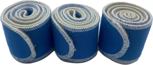 Therapeutic Treatment Wrap, 3 Count Pack, Binder Tape Like Wrap, Elastic Stretch, Effectively Holds Moist Heat Packs, Heating Packs, Cold Packs and Electrodes in Place (2.5" W x 48" L)