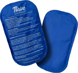 Thrive Large Reusable Gel Ice Packs for Injuries - Pack of 2 Knee, Shoulder, Ankle, Wrist, Neck & Back Pain Relief - FSA HSA Eligible - Dark Blue