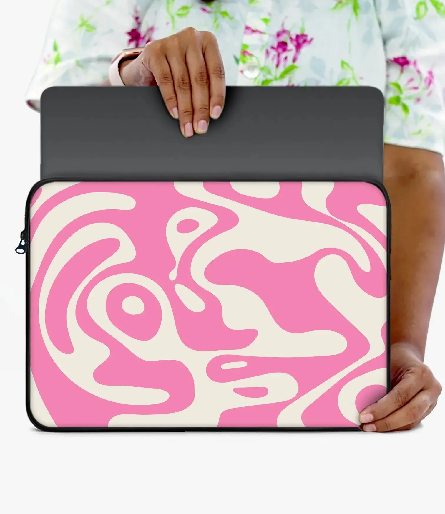 Thulian Pink Swirl Laptop Sleeve
