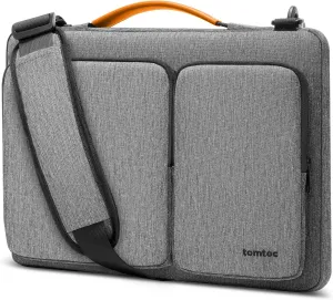 tomtoc 360 Protective Laptop Shoulder Bag for 13 Inch 2025 MacBook Air M4/A3240, M3/A3113, M2/A2681, M1/A2337, MacBook Pro M2/M1, 13-in Surface Pro 11th AI/10/9, Water-Resistant Accessory Case